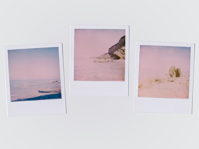 Une photo avec 3 images de polaroids